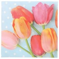 PAPSTAR Papierserviette Servietten, 3-lagig 1/4-Falz 33 cm x 33 cm Bella Tulipa...