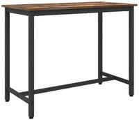 vidaXL Bartisch, Tisch Ger&auml;ucherte Eiche 100 x 50 x 76,5 cm
