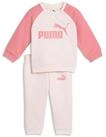 PUMA Trainingsanzug MINICATS ESS RAGLAN CREW SET FL INF (2-tlg), 2-teilig, mit