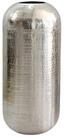 Wohnling Dekovase WL7.466 Vase 45 cm Aluminium Silber Blumenvase Wohndeko Gro&szlig;...