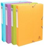 EXACOMPTA Archivcontainer 8x Archivbox A4 R&uuml;cken 40mm RC-Kunststoff Pop'N Co
