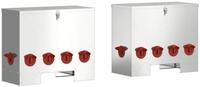 vidaXL Futterspender H&uuml;hnerf&uuml;tterer 2 pcs Silber 60,5 x 29 x 51 cm Verzinkter...