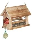 relaxdays Vogelhaus Wetterfestes Vogelfutterhaus