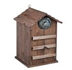 relaxdays Vogelhaus Eulen Nistkasten Holz