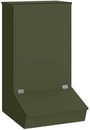 vidaXL Futterspender Schweinfutterspender Olive Gr&uuml;n 55 x 51 x 91,5 cm