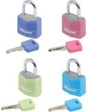 Master Lock 4 Vorh&auml;ngeschl&ouml;sser 3-Stift-Zyl. 20mm Diebstahlalarm