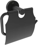 Deante Toilettenpapierhalter Toilettenpapierhalter Schwarz mit verdeckter...