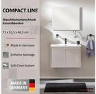 FACKELMANN Badm&ouml;bel-Set COMPACT LINE Waschbeckenunterschrank, Keramik...