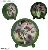 Depesche Spiel Action World Wecker Fu&szlig;ball &ndash; mit Nachtlicht, &Oslash; 11 cm