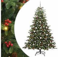 vidaXL Christbaumschmuck K&uuml;nstlicher Weihnachtsbaum mit 300 LEDs mit St&auml;nder...