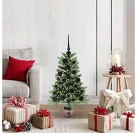 vidaXL K&uuml;nstlicher Weihnachtsbaum, Weihnachtsbaum mit 150 LEDs mit St&auml;nder...