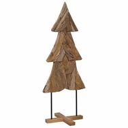 vidaXL K&uuml;nstlicher Weihnachtsbaum Weihnachtsbaum mit St&auml;nder Braun 151 cm