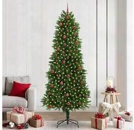 vidaXL K&uuml;nstlicher Weihnachtsbaum, Weihnachtsbaum mit 300 LEDs mit St&auml;nder...