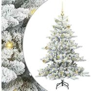 vidaXL K&uuml;nstlicher Weihnachtsbaum K&uuml;nstlicher klappbarer Weihnachtsbaum Wei&szlig;...