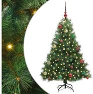 vidaXL LED Baum K&uuml;nstlicher Weihnachtsbaum mit 150 LEDs Gr&uuml;n 150 cm PE und PVC
