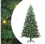 vidaXL LED Baum Weihnachtsbaum mit 300 LEDs mit St&auml;nder Gr&uuml;n 240 cm PVC