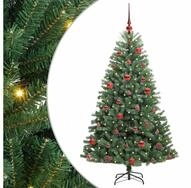 vidaXL LED Baum K&uuml;nstlicher klappbarer Weihnachtsbaum mit 150 LEDs Gr&uuml;n 150 cm
