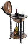 MCW Weinregal Globusbar MCW-D83, Deckel drehbar, Gem&auml;lde auf der Innenseite,...