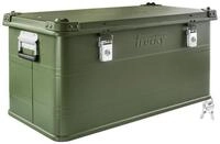 Trucky Allzweckkiste Aluminium Box mit Deckel Gr&uuml;n Alukiste 90 Liter Kiste