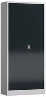 Steelboxx Mehrzweckschrank Aktenschrank Metallschrank 4 Fachb&ouml;den 180x80x38cm...