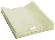 Julius Z&ouml;llner Schnuffeltuch lime &Uuml;berzug 2-Keilmulde Musselin 50x65, (Packung,