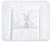 Julius Z&ouml;llner Wickelauflage Folie H&auml;schen und Eule Softy 75x75 (1-tlg),