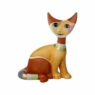 Goebel Dekofigur Goebel Figur Rosina Wachtmeister Katze Pablo, Biskuit-Porzellan,