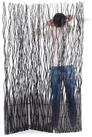 DESIGN DELIGHTS Paravent RAUMTEILER "WAVE 3", Weide, 170x120cm (HxB), Paravent,