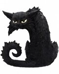 Horror-Shop Dekofigur Gro&szlig;e Spite Hexenkatze als Gothic & Halloween Deko