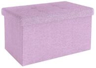 Intirilife Sitzhocker (Sitzw&uuml;rfel mit Stauraum 49x30x30 cm in LOTUS ROSA -