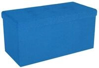 Intirilife Sitzhocker (Sitzw&uuml;rfel mit Stauraum 76x38x38 cm in OZEAN BLAU -