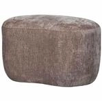 WOOOD Sitzhocker Popular aus Chenille-Stoff, Taupe