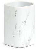 Zeller Present Zahnputzbecher Becher aus Keramik f&uuml;r Zahnb&uuml;rsten MARBLE, (1...