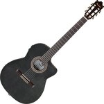 Ibanez Konzertgitarre GA360TCE-TBK Thinline-Konzertgitarre Black High Gloss,...