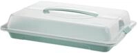 ROTHO Kuchentransportbox JOHN, Gr&uuml;n, Deckel mit Tragegriff, B 43 x T 29 cm,