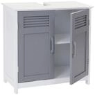 MCW Waschbeckenunterschrank MCW-A85-u Magnetischer T&uuml;rverschluss, Aussparung