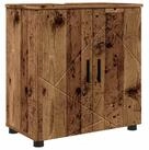 vidaXL Badezimmerspiegelschrank Badezimmerschrank mit Speicher mit T&uuml;r Altholz...