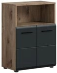 xonox.home Stauraumschrank Nox Oak Nachbildung Melamin beschichtet modern...