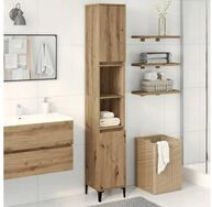 vidaXL Badkommode, Badschrank Artisan-Eiche 30x30x190 cm Holzwerkstoff