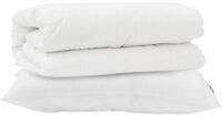 vidaXL Microfaserbettdecke + Kopfkissen, Bettdecken Set mit Kissen 2 pcs Wei&szlig;
