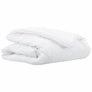 vidaXL Kunstfaserbettdecke, Decken & Bettdecken Wei&szlig; 135 x 220 cm Polyester