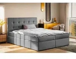Kaiser M&ouml;bel Boxspringbett mit matratze und bettkasten, Schlafbett LUDANO stoff