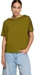 Zero T-Shirt Damen mit U-Boot-Ausschnitt (1-tlg) Material