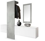 Vladon Garderoben-Set Carlton Set 1, (Wandgarderobe bestehend aus, 1 Paneel, 1