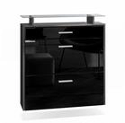 Vladon Schuhschrank Malea (h&auml;ngender Schuhkipper f&uuml;r 16 Paar Schuhe, mit 2...