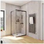 Schulte Eckdusche Corner 180 cm H&ouml;he, BxT: 80x90 cm, Sicherheitsglas, Eckeinstieg