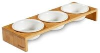 Piupet Futternapf 3er Katzennapf Set I Keramiknapf Katzen mit Napferh&ouml;hung I...