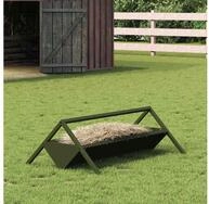 vidaXL Futterspender Futtertr&ouml;ge f&uuml;r Nutztiere Olive Gr&uuml;n 111 x 76 x 38 cm