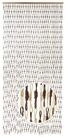 Kobolo T&uuml;rvorhang Vorhang Papiervorhang KNOTS - braun - 100x220 cm - Papier (1...