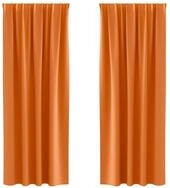 vidaXL Vorhang Verdunkelungs-Vorh&auml;nge mit Ringen 2 pcs Helles Orange (2 St),